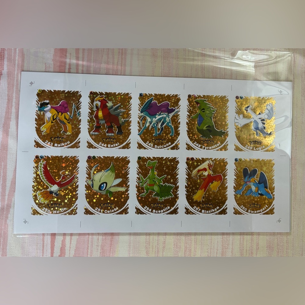 2024 POKEMON 2 UNCUT SHEET Infinity Johto Peru Edition Foil Rare